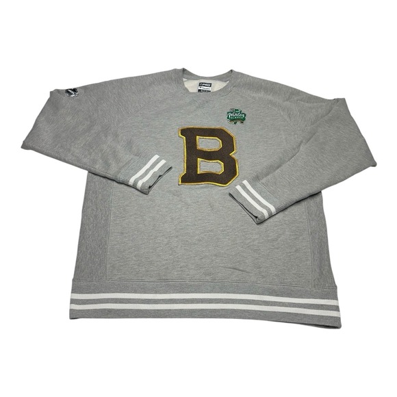 Boston Bruins Sweatshirt Mens Sz XL Grey Fanatics 2019 Winter Classic Crewneck - Picture 1 of 8